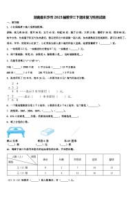 湖南省长沙市2023届数学三下期末复习检测试题含解析