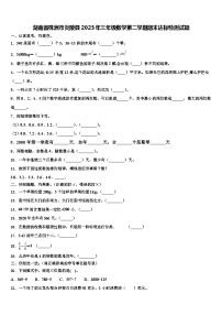 湖南省株洲市炎陵县2023年三年级数学第二学期期末达标检测试题含解析