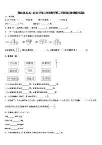 潜山县2022-2023学年三年级数学第二学期期末调研模拟试题含解析