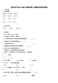 玉溪市华宁县2023届三年级数学第二学期期末质量检测试题含解析