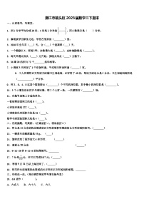 湛江市坡头区2023届数学三下期末含解析