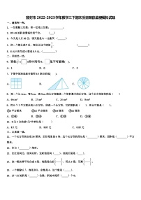 登封市2022-2023学年数学三下期末质量跟踪监视模拟试题含解析