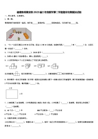 福建泉州惠安县2023届三年级数学第二学期期末经典模拟试题含解析