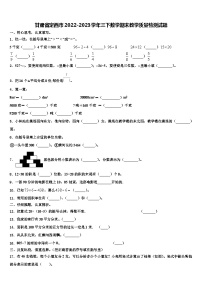 甘肃省定西市2022-2023学年三下数学期末教学质量检测试题含解析