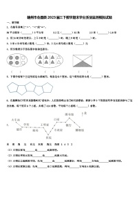 赣州市会昌县2023届三下数学期末学业质量监测模拟试题含解析