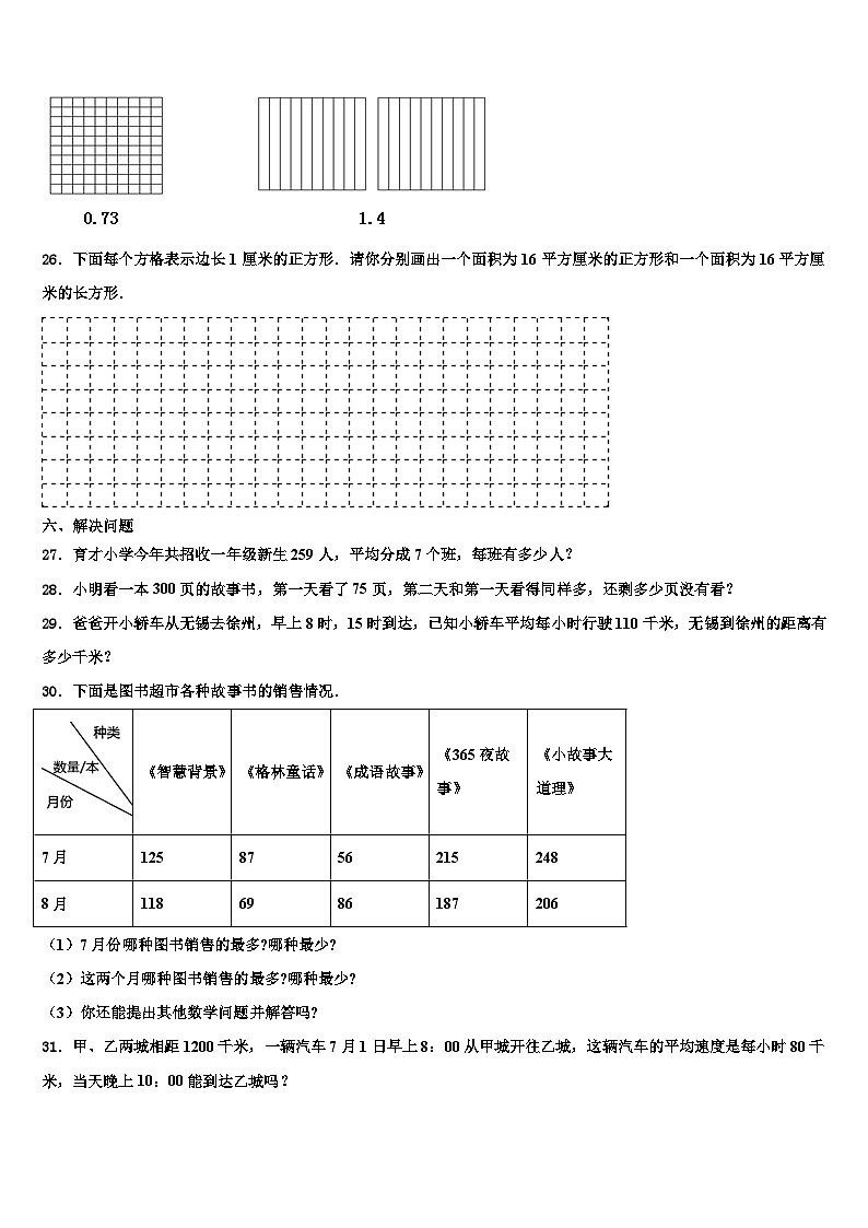 贵州省安顺市普定县实验学校2023年数学三下期末经典试题含解析03