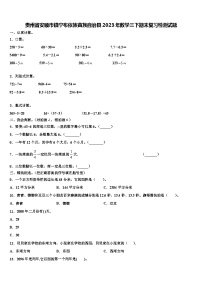 贵州省安顺市镇宁布依族苗族自治县2023年数学三下期末复习检测试题含解析