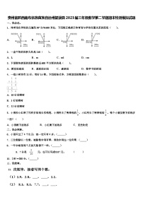 贵州省黔西南布依族苗族自治州望谟县2023届三年级数学第二学期期末检测模拟试题含解析