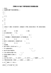 芒康县2023届三下数学期末复习检测模拟试题含解析