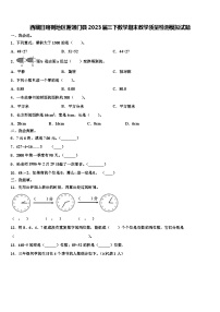 西藏日喀则地区谢通门县2023届三下数学期末教学质量检测模拟试题含解析