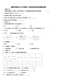 襄樊市枣阳市2023年数学三下期末教学质量检测模拟试题含解析