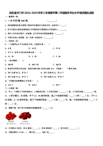 湖北省天门市2022-2023学年三年级数学第二学期期末学业水平测试模拟试题含解析