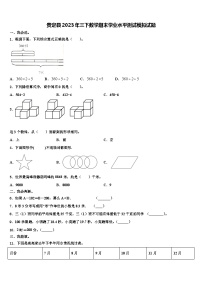 贵定县2023年三下数学期末学业水平测试模拟试题含解析