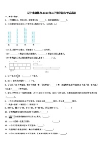 辽宁省盘锦市2023年三下数学期末考试试题含解析