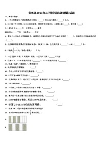 邻水县2023年三下数学期末调研模拟试题含解析