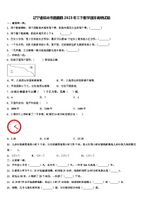 辽宁省铁岭市昌图县2023年三下数学期末调研试题含解析