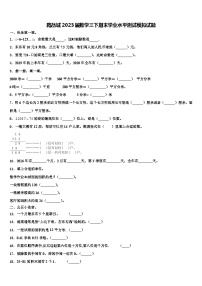 路氹城2023届数学三下期末学业水平测试模拟试题含解析