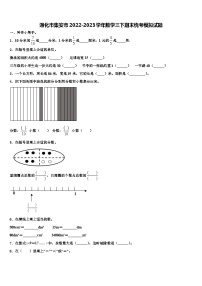 通化市集安市2022-2023学年数学三下期末统考模拟试题含解析