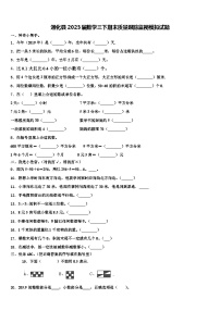 通化县2023届数学三下期末质量跟踪监视模拟试题含解析