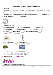 邢台市新河县2023届三下数学期末统考模拟试题含解析