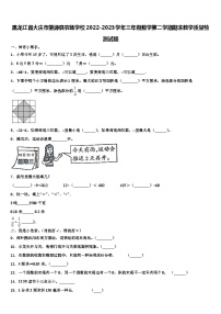 黑龙江省大庆市肇源县农场学校2022-2023学年三年级数学第二学期期末教学质量检测试题含解析