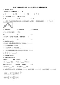 黑龙江省鹤岗市兴安区2023年数学三下期末联考试题含解析