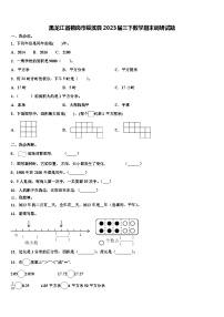 黑龙江省鹤岗市绥滨县2023届三下数学期末调研试题含解析