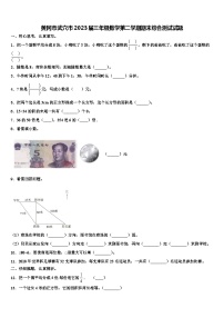 黄冈市武穴市2023届三年级数学第二学期期末综合测试试题含解析