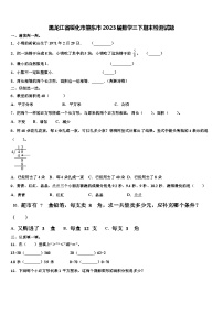 黑龙江省绥化市肇东市2023届数学三下期末检测试题含解析