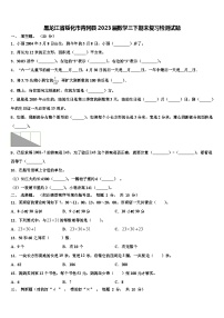 黑龙江省绥化市青冈县2023届数学三下期末复习检测试题含解析