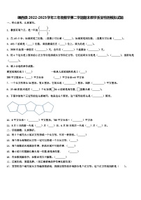 靖西县2022-2023学年三年级数学第二学期期末教学质量检测模拟试题含解析