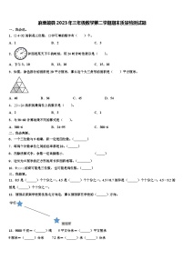 麻栗坡县2023年三年级数学第二学期期末质量检测试题含解析