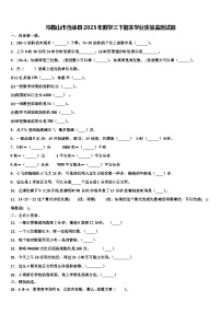 马鞍山市当涂县2023年数学三下期末学业质量监测试题含解析