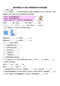 重庆市渝北区2023届三下数学期末学业水平测试试题含解析