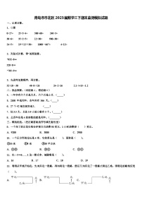 青岛市市北区2023届数学三下期末监测模拟试题含解析