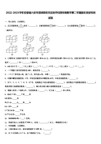 2022-2023学年安徽省六安市霍邱县宏志实验学校四年级数学第二学期期末质量检测试题含解析