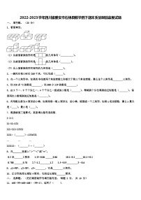 2022-2023学年四川省雅安市石棉县数学四下期末质量跟踪监视试题含解析