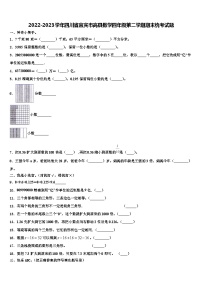 2022-2023学年四川省宜宾市高县数学四年级第二学期期末统考试题含解析