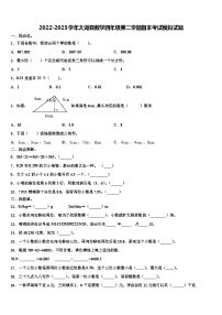 2022-2023学年太湖县数学四年级第二学期期末考试模拟试题含解析