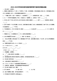 2022-2023学年哈尔滨市双城市数学四下期末统考模拟试题含解析