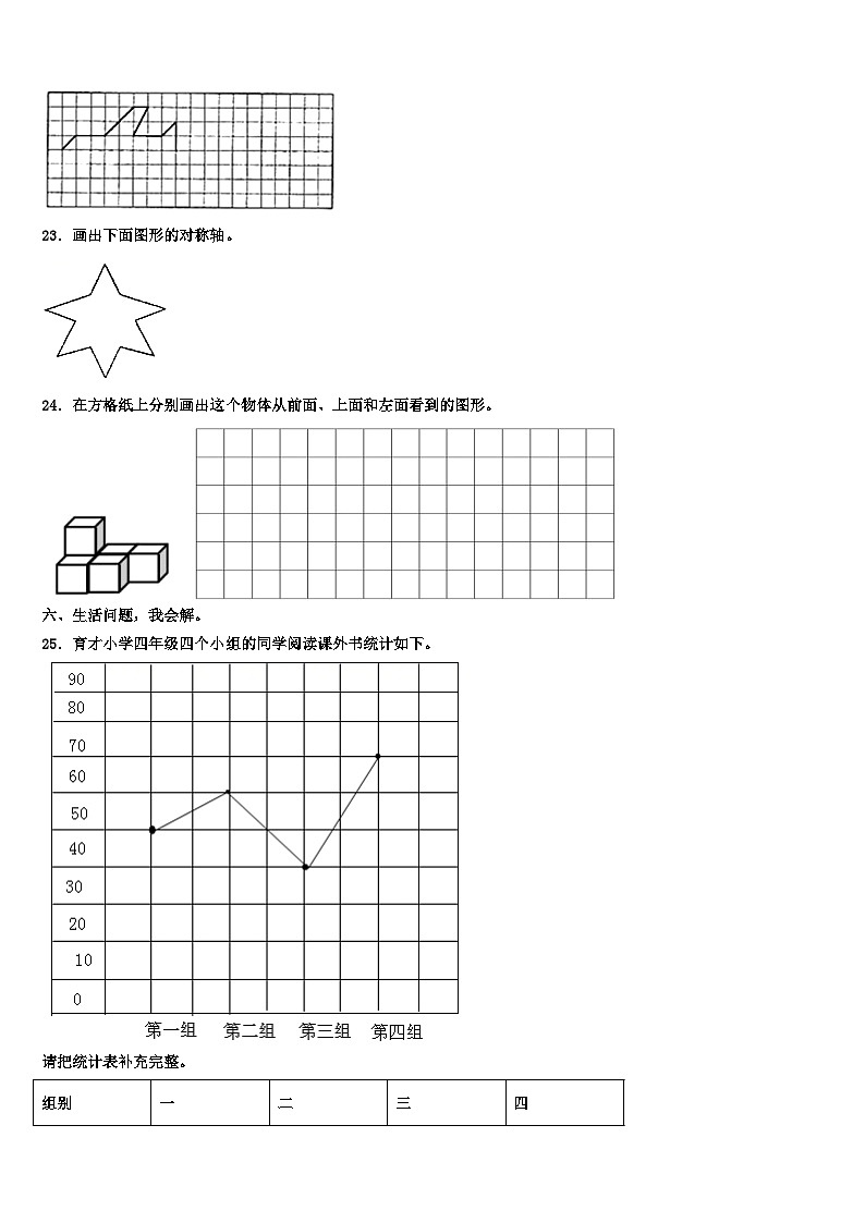 2022-2023学年吉林省辉南县四年级数学第二学期期末统考试题含解析03