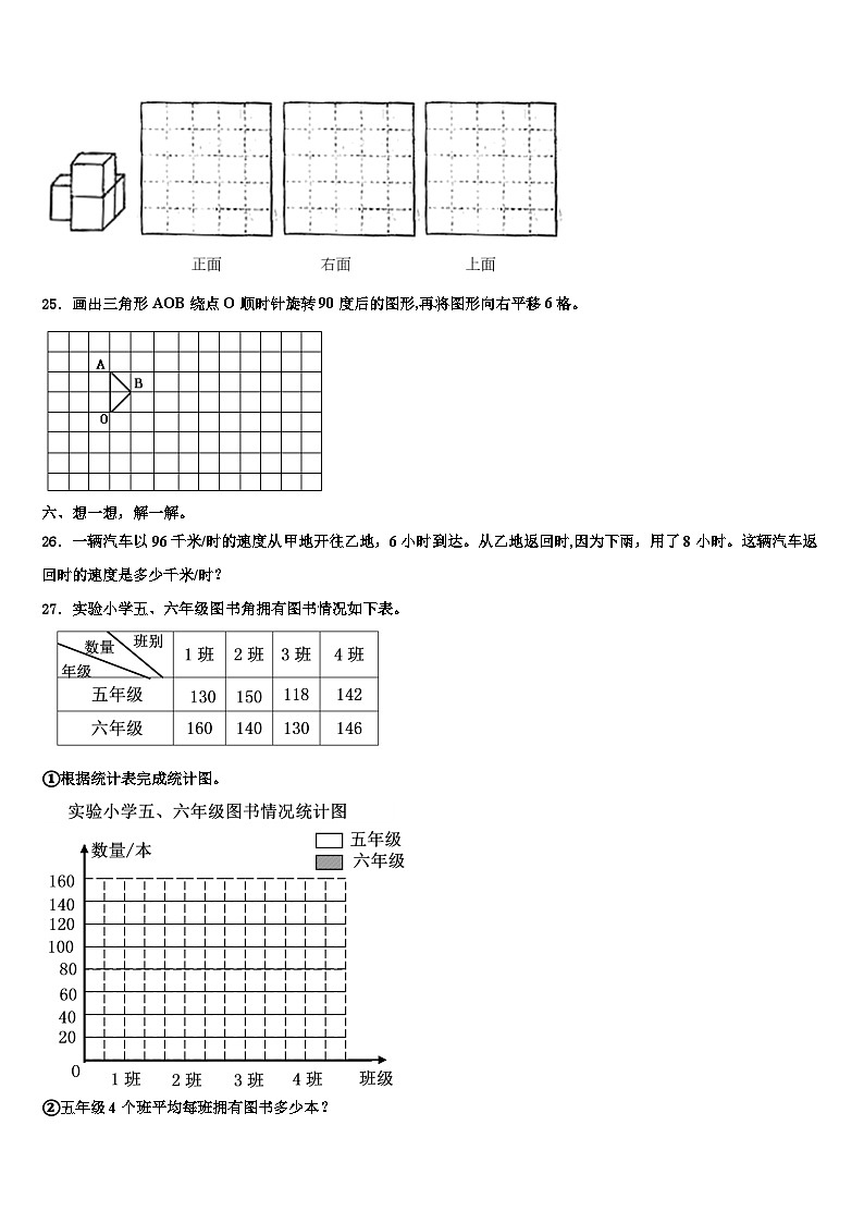 2022-2023学年吉林省长春市九台区第二实验小学数学四下期末调研模拟试题含解析03