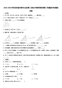 2022-2023学年吉林省长春市九台区第二实验小学数学四年级第二学期期末考试模拟试题含解析