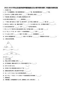 2022-2023学年山东省定陶县冉堌镇南张庄完小数学四年级第二学期期末调研试题含解析