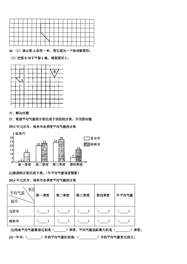 2022-2023学年商水县数学四下期末质量检测模拟试题含解析03