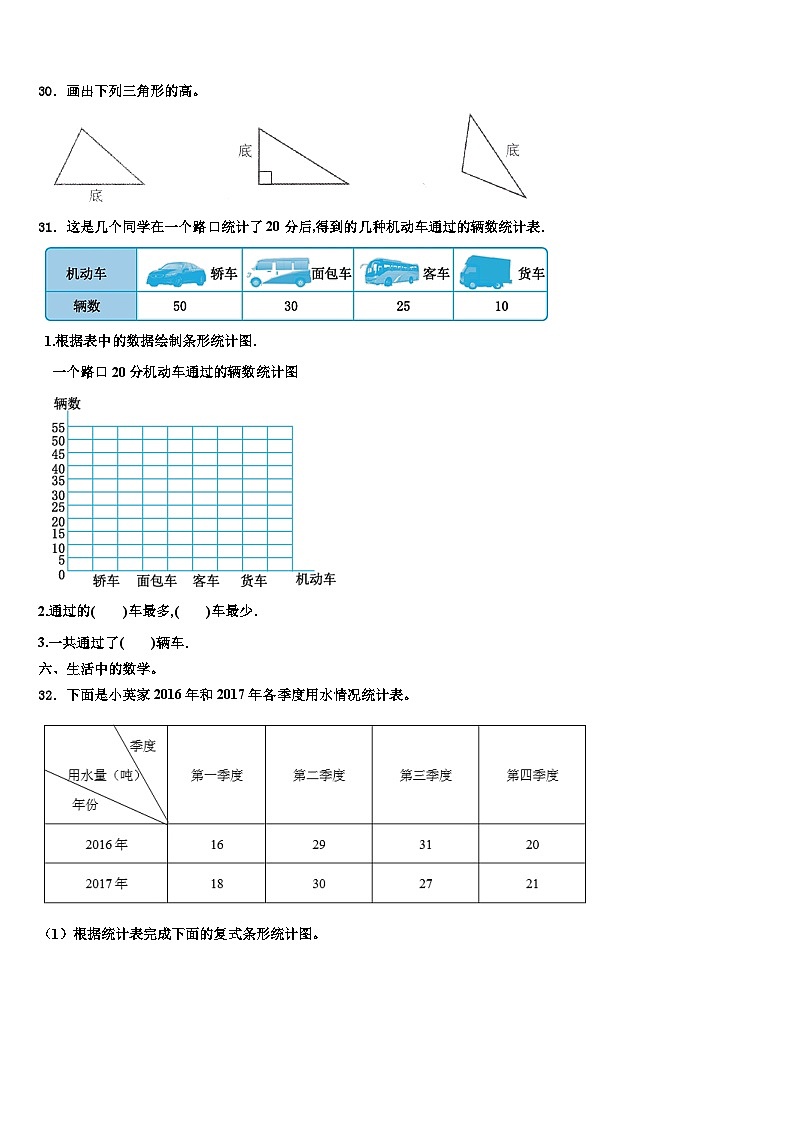 2022-2023学年云南省迪庆藏族自治州德钦县四年级数学第二学期期末达标检测模拟试题含解析第3页