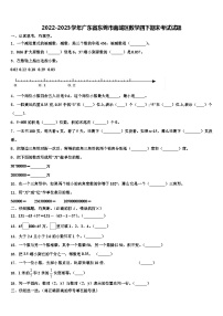 2022-2023学年广东省东莞市南城区数学四下期末考试试题含解析