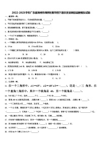 2022-2023学年广东省潮州市湘桥区数学四下期末质量跟踪监视模拟试题含解析