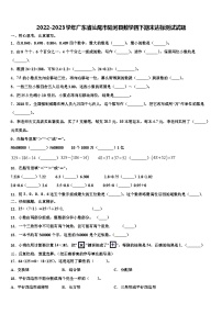 2022-2023学年广东省汕尾市陆河县数学四下期末达标测试试题含解析