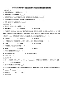 2022-2023学年广东省深圳市龙华区数学四下期末调研试题含解析